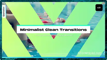 Minimalist Clean Transitions Elements template preview