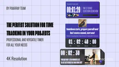 Minimalist Countdown Timer Pro Elements template preview