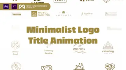 Minimalist Logo Title Animation Kit Logo Stings template preview