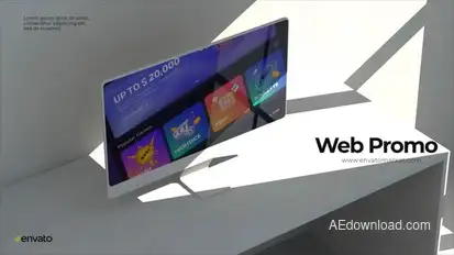 Minimalist Monitor Mockup V0.2 Video Displays template preview