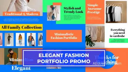 Minimalistic Fashion Portfolio Slideshow broadcast-packages template preview