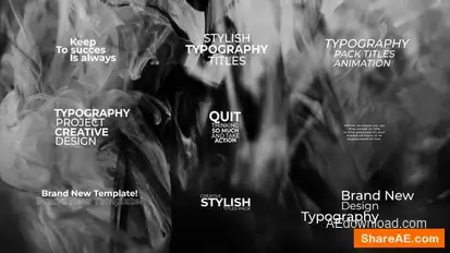 Videohive Minimalistic | Kinetic Text Animation | After Effects Titles template preview