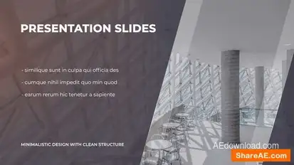 Videohive Minimalistic Presentation 23486013 Video Displays template preview