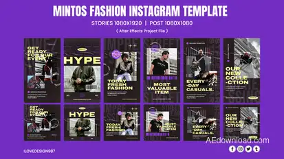 Mintos Fashion Instagram Template Product Promo template preview