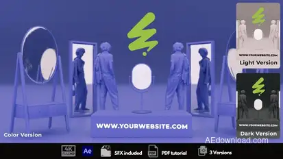 Mirror Shop Intro Logo Stings template preview