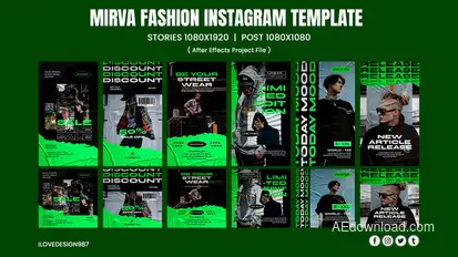 Mirva Fashion Instagram Product Promo template preview