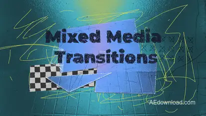 Mixed Media Transitions Elements template preview