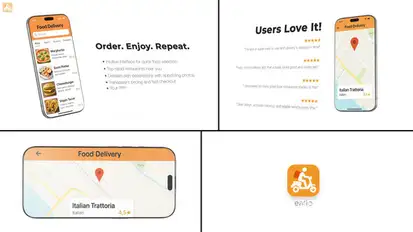 Mobile App 30s Presentation – Smartphone Mockup Animation Product Promo template preview