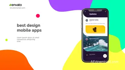 Mobile App Presentation Product Promo template preview