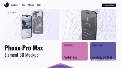 Mobile App Presentation Phone 15 Pro Product Promo template preview