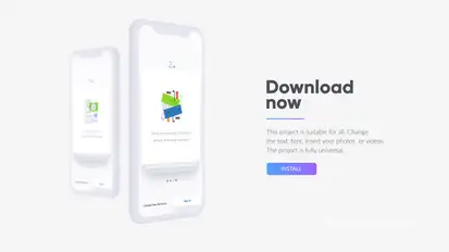 Mobile App Promo Product Promo template preview