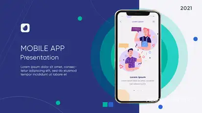 Mobile App Promo Product Promo template preview