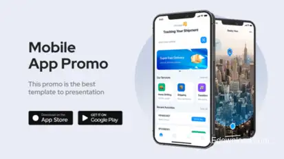 Mobile App Promo Product Promo template preview