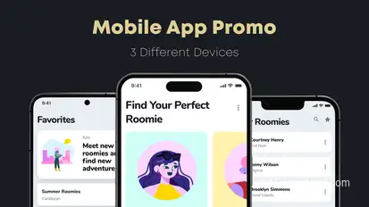 Mobile App Promo Product Promo template preview