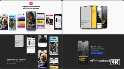 Mobile App Promo Product Promo template preview