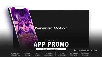 Mobile App Promo - Dynamic Fast B102 Product Promo template preview