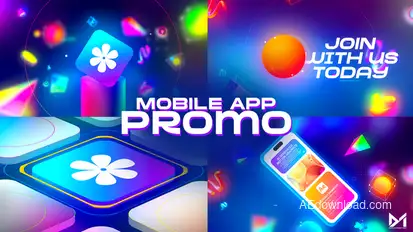 Mobile App Promo - Retro Style Product Promo template preview