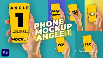 Mobile Phone Mockup Pack - Angle 1 Elements template preview