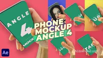 Mobile Phone Mockup Pack - Angle 4 Elements template preview