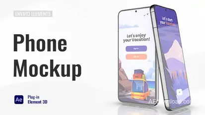 Mobile Phone Screen Mockup Product Promo template preview