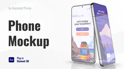 Mobile Phone Screen Mockup Product Promo template preview