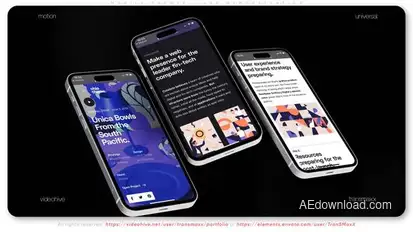 Mobile Phones - App Demonstration Product Promo template preview