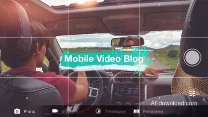 Mobile Video Blog Video Displays template preview