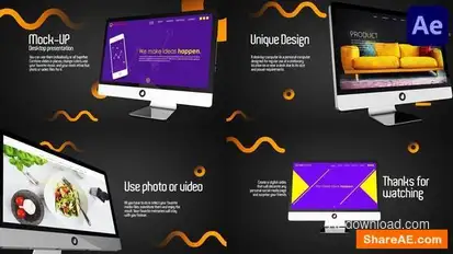 Mock Up Desktop Presentation | After Effects Openers template preview