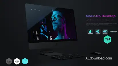 Mock-Up Desktop // Website Presentation Product Promo template preview