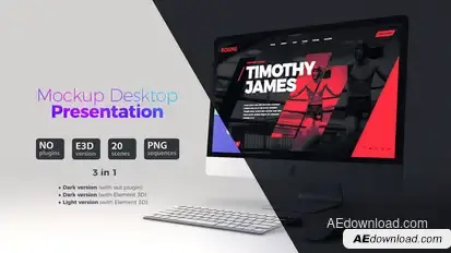Mockup Desktop // Website Presentation Product Promo template preview