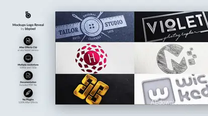 Mockups Logo Reveal Logo Stings template preview