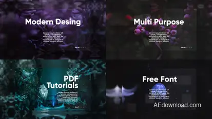 Modern & Clean Slides Video Displays template preview