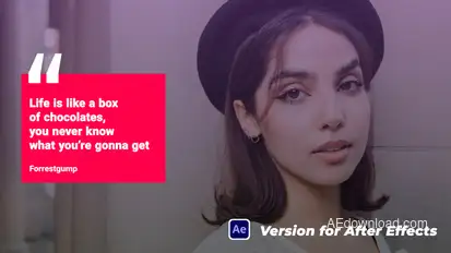 Modern Animated Quotes Titles template preview