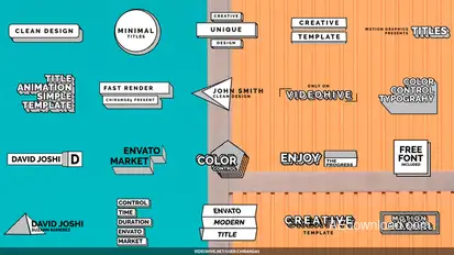 Modern Animated Titles Titles template preview