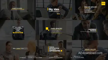 Modern Art Titles V2 Titles template preview