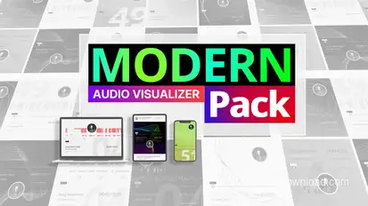 Modern Audio Visualizer - Minimal Music Visuals Product Promo template preview