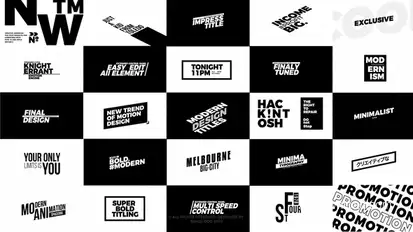Modern Big Titles | After Effects Titles template preview