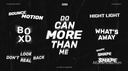 Modern Bounce Titles Titles template preview