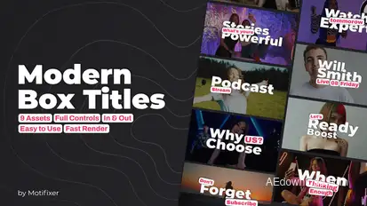 Modern Box Titles Titles template preview