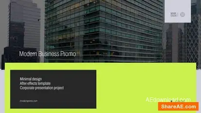 Modern Business Promo Openers template preview