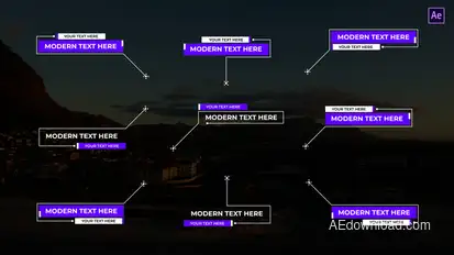 Modern Call Out After Effects Titles template preview