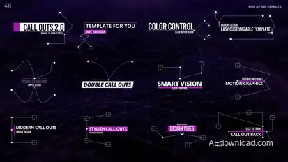 Modern Call Outs 2.0 Titles template preview