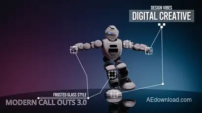 Modern Call Outs 3.0 — Frosted Glass Style Logo Stings template preview