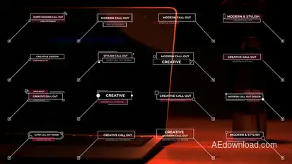 Modern Call Outs Infographics template preview