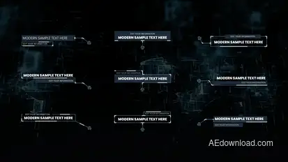 Modern Call Outs | After Effect Titles template preview