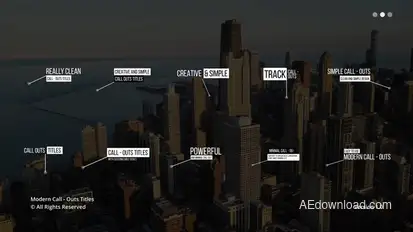 Modern Call Outs | After Effects Titles template preview