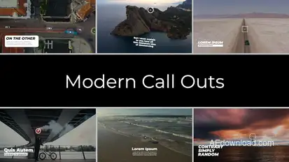 Modern Call Outs | After Effects Elements template preview