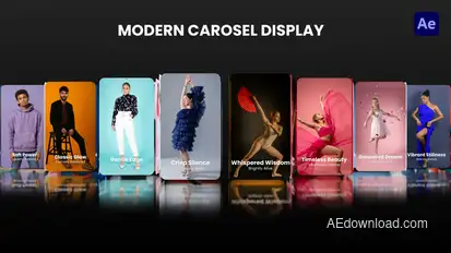 Modern Carousel Display | Carousel Product Promo | Carousel Portfolio Video Displays template preview