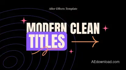 Modern Clean Titles Titles template preview