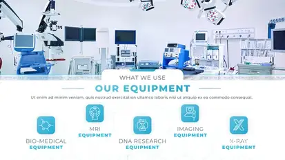 Modern Clinic Treatment Video Displays template preview